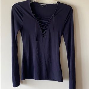 Navy Express Top